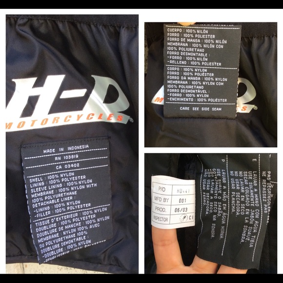 Harley Davidson Motorcycle Jacket Padded - Picture 7 of 8